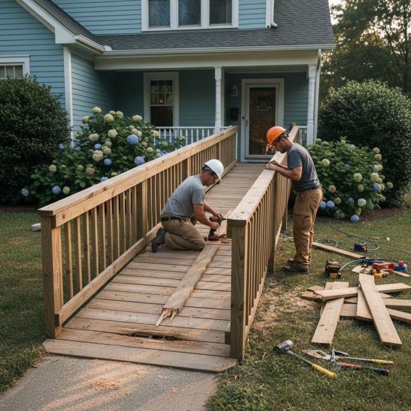 Wood Ramp Installation
